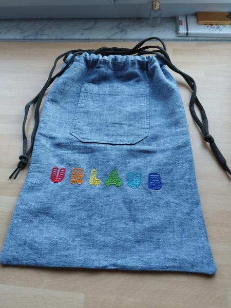Farbverlaufsschrift Urlaub